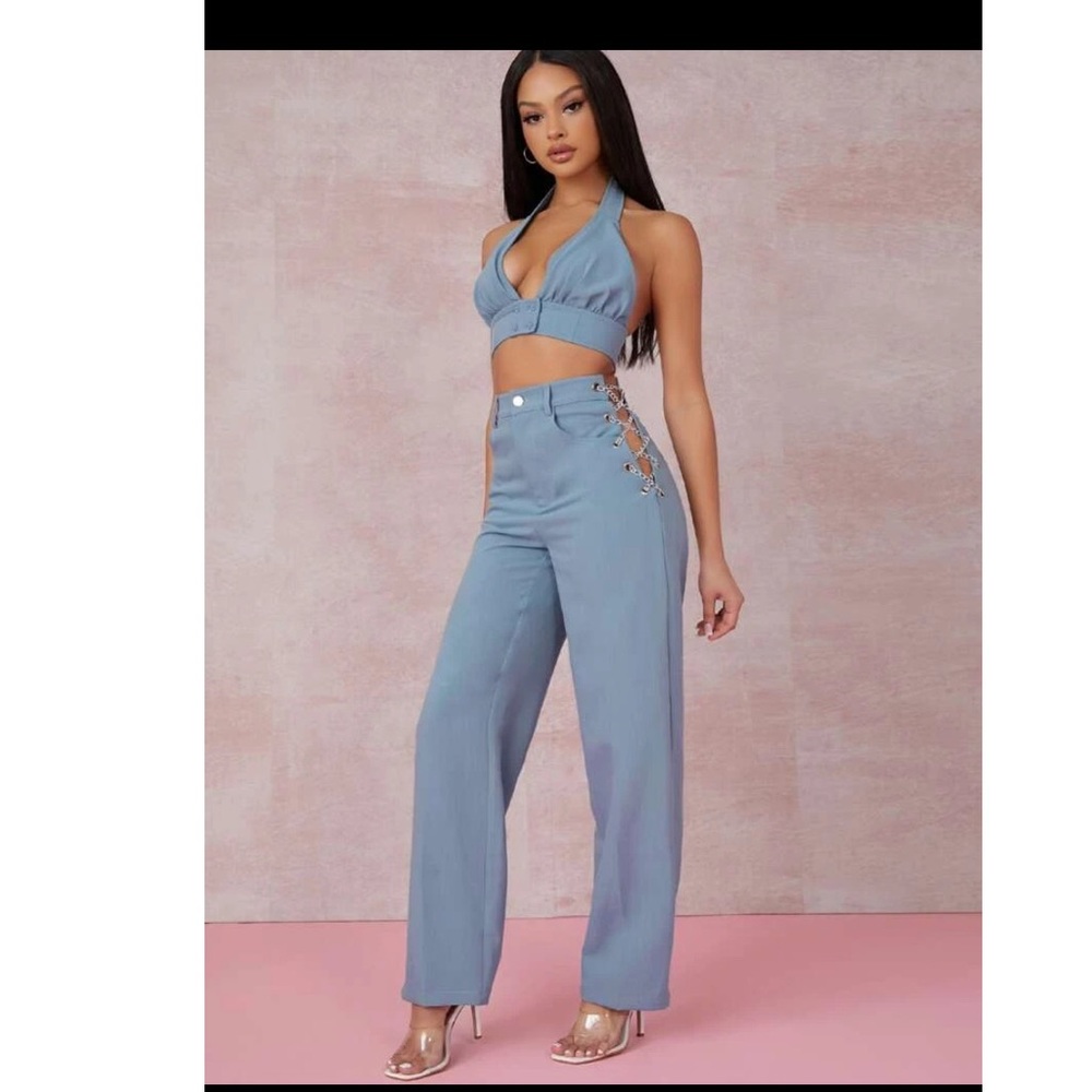 High wasted chain pants